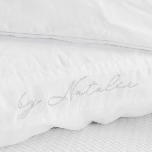 Cooling Memory Foam Pillow & Goose down Topper Set