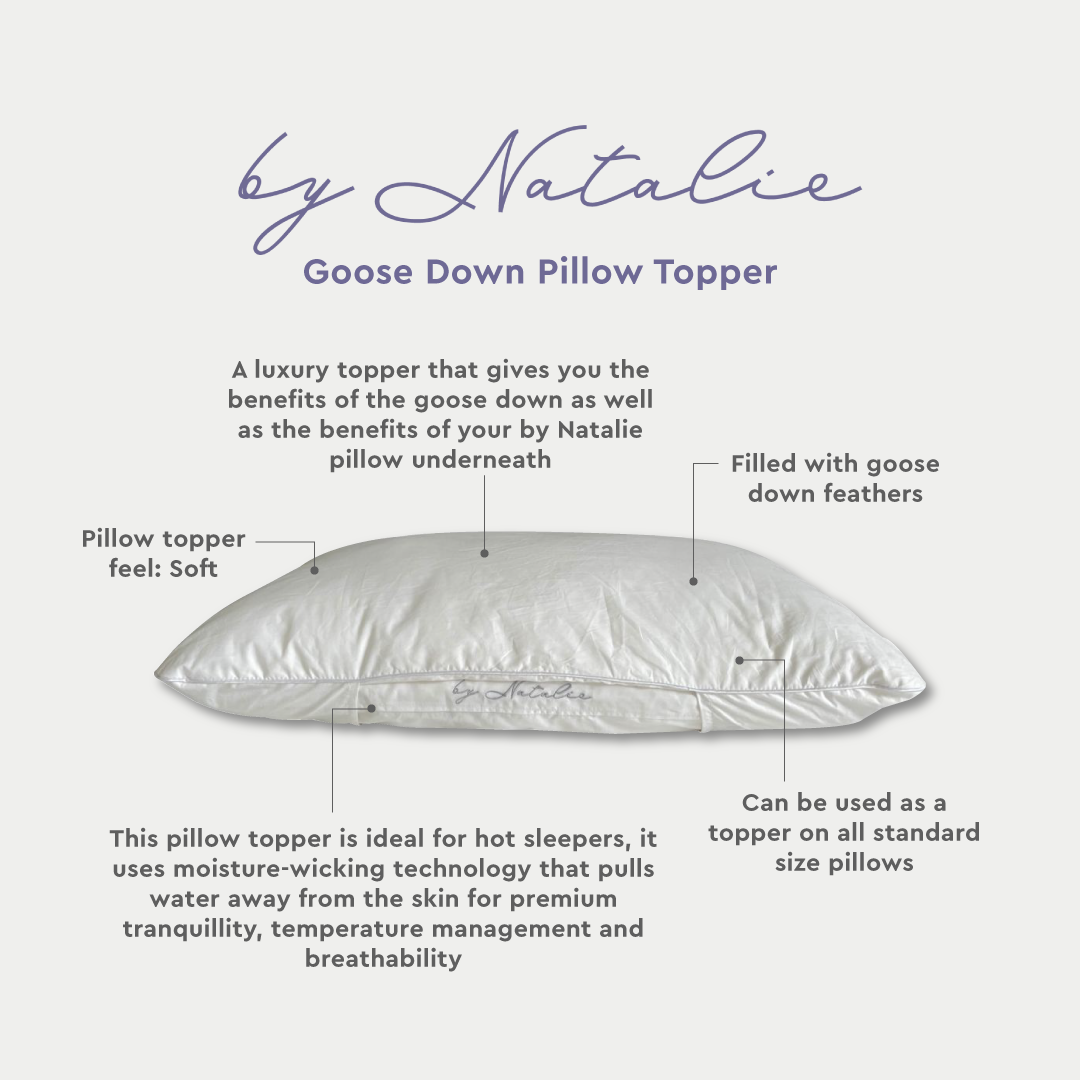 Deluxe Goose Down Pillow Topper, for you