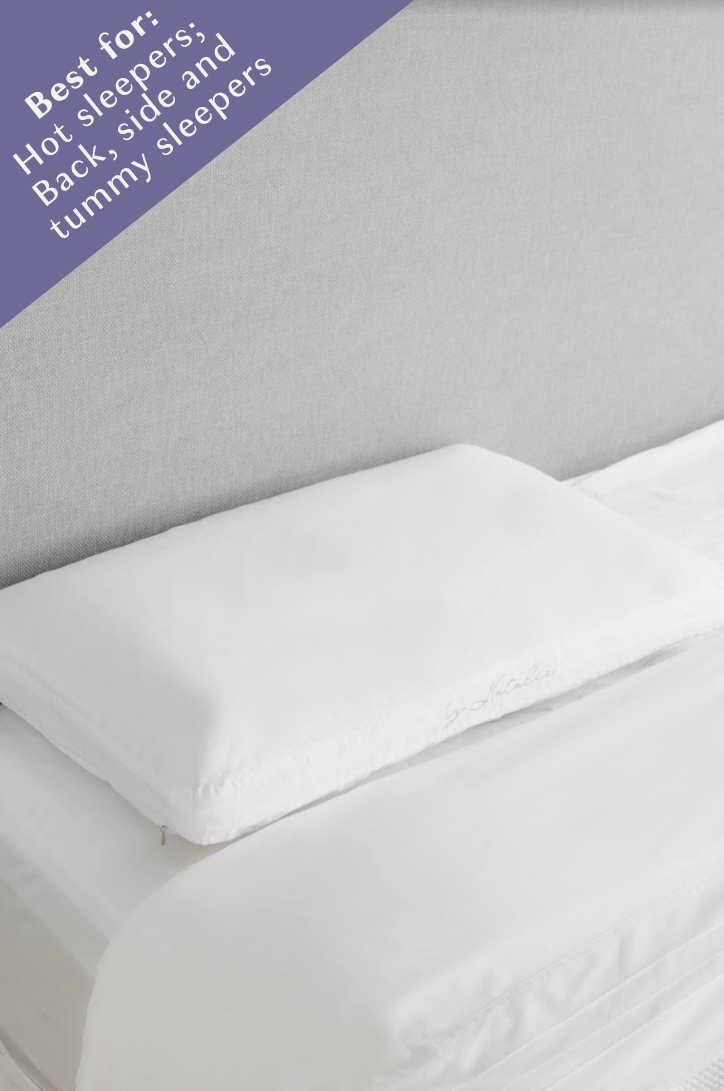 Luxury Sleep Trio: Cooling Memory Foam Pillow, Silk Pillowslip + Goose Down Topper