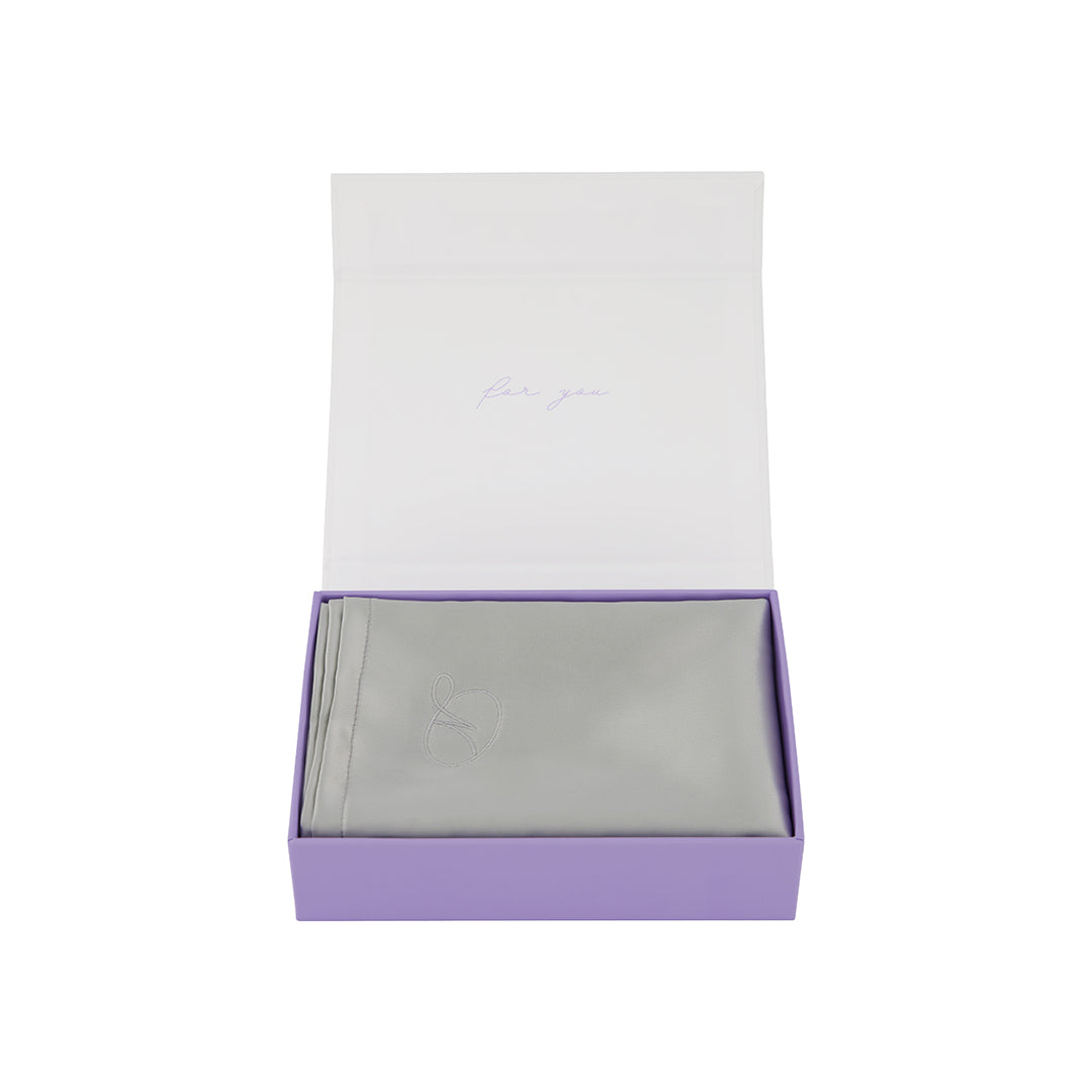 Luxury Sleep Trio: Cooling Memory Foam Pillow, Silk Pillowslip + Goose Down Topper