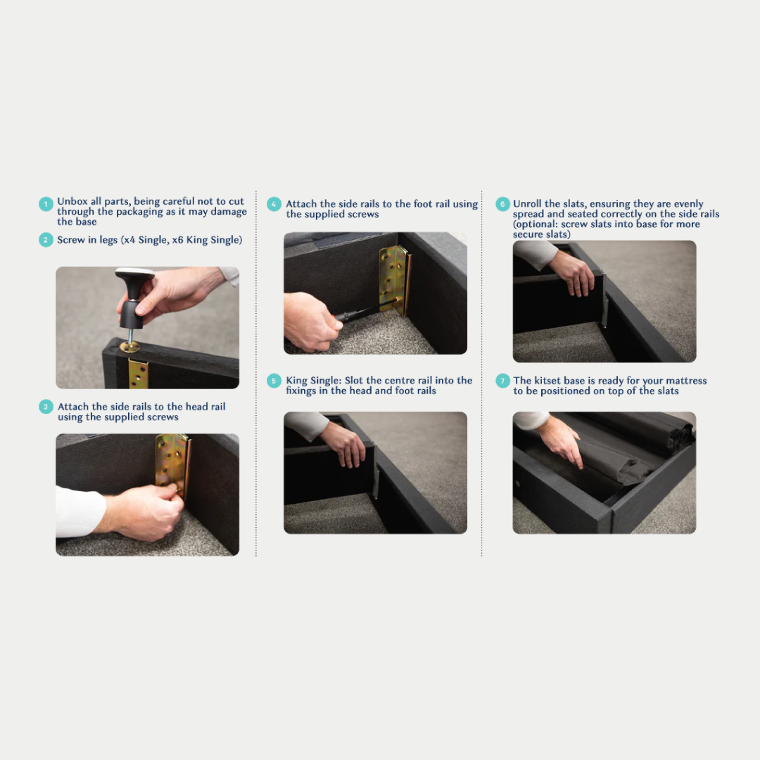 Junior Bed Base: Kids Bed Base for Growing Sleepers