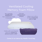 by Natalie Ventilated Memory Foam Pillow